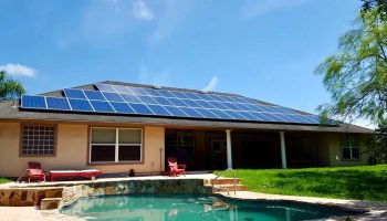Backyard Solar Install View