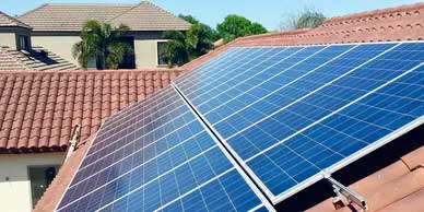 24 panel solar install residential