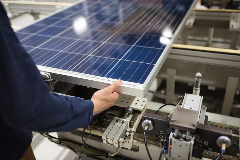 solar panel production
