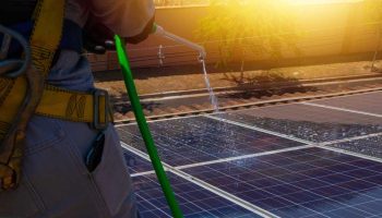 cleaning solar panels