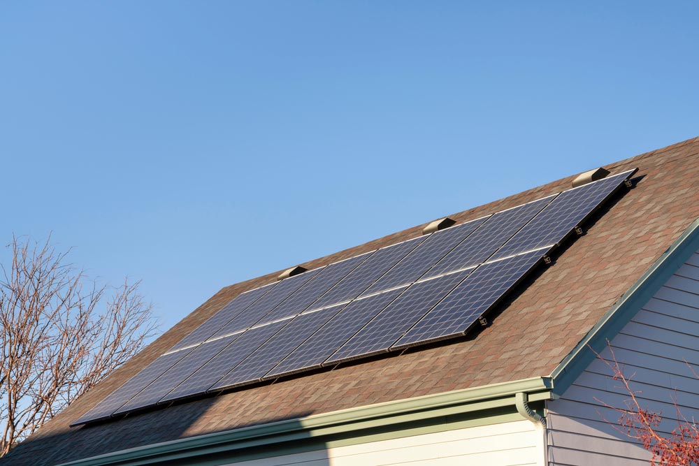 solar panels and gutters