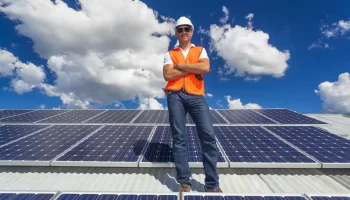 solar panels on pitched roof