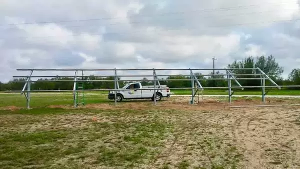 ground install solar racks